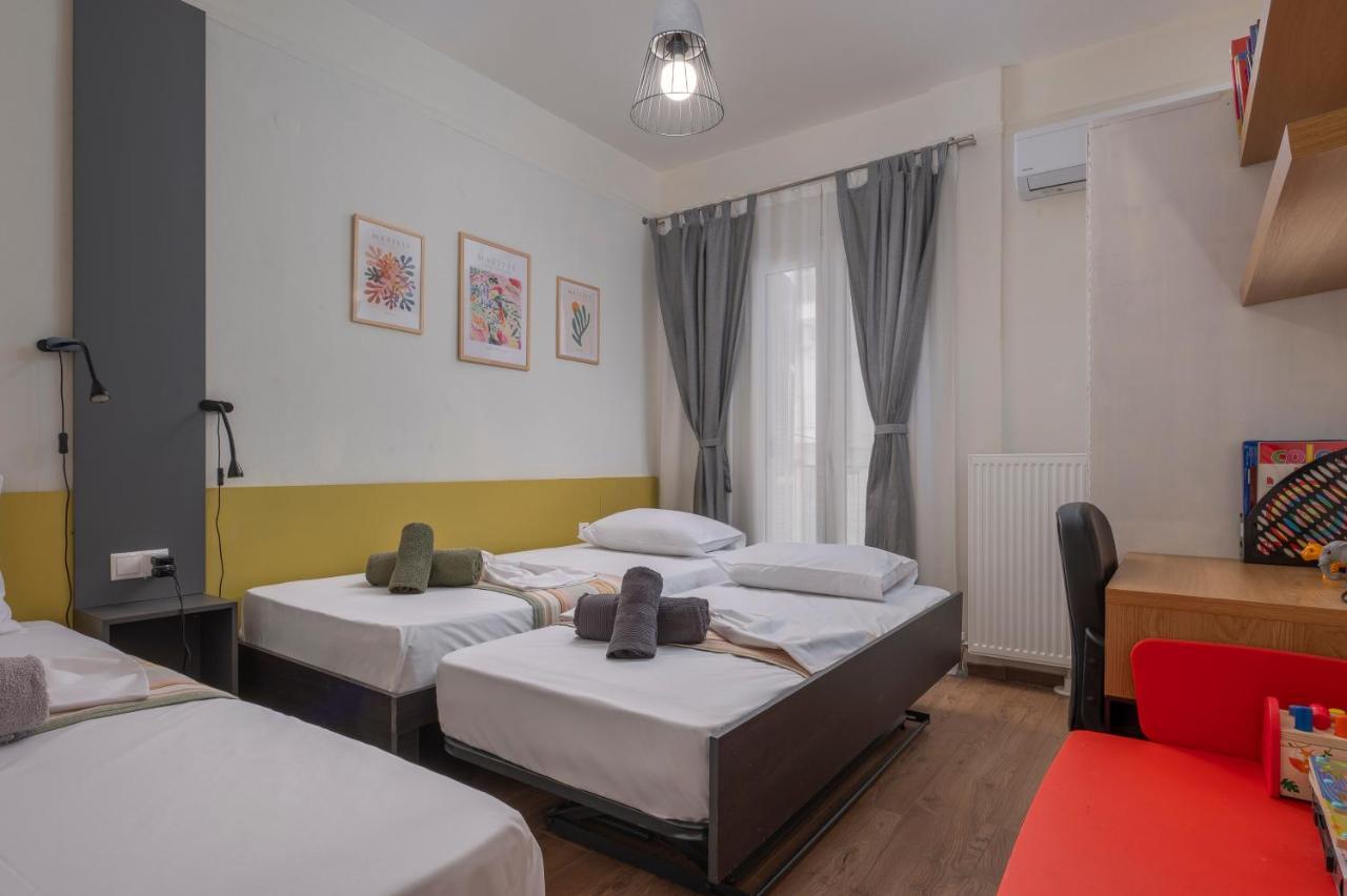 Estia Thessaloniki Apartment, Cozy, Spacious, Sunny, 2 Rooms-5 Beds المظهر الخارجي الصورة