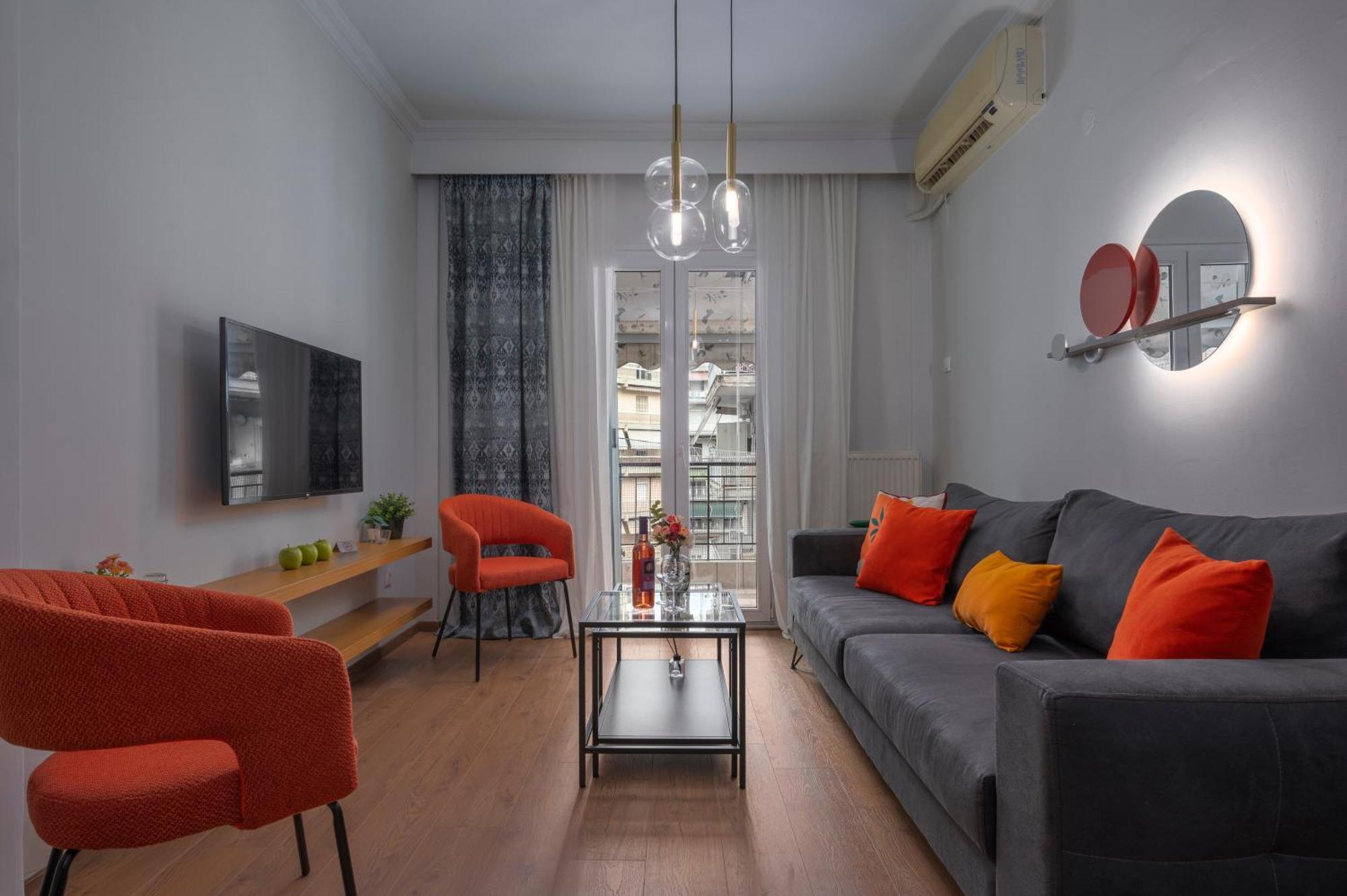 Estia Thessaloniki Apartment, Cozy, Spacious, Sunny, 2 Rooms-5 Beds المظهر الخارجي الصورة